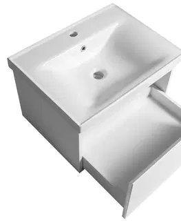Kúpeľňa AQUALINE - ALTAIR umývadlová skrinka 57x35x45cm, biela AI263