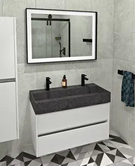 Kúpeľňa SAPHO - Kúpeľňový set NIRONA 100, biela KSET-063