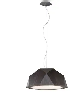 Závesné svietidlá Fabbian Fabbian Crio – závesné LED svietidlo z dreva
