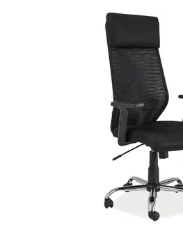 Kancelárske stoličky Signal Kancelárska stolička Q-211 čierna