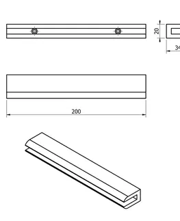 Regály a poličky SAPHO QE525 držiak sklenenej poličky 8 mm, strieborná