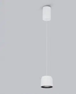 Závesné svietidlá Helestra Helestra Ove LED svietidlo Ø 9,5 cm 927 biela