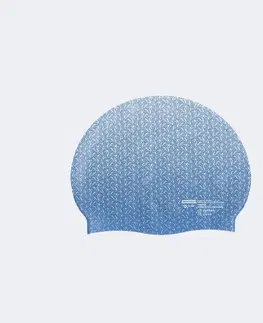 čiapky Plavecká čiapka zo silikónu Geo jednotná veľkosť bielo-modrá