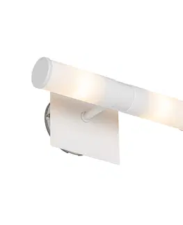 Nastenne lampy Moderné kúpeľňové nástenné svietidlo biele IP44 2-svetlo - Vaňa