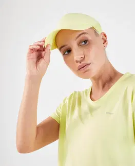 bežecké oblečenie Nastaviteľná bežecká šiltovka pre mužov aj ženy žltá