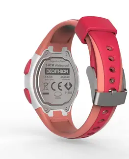 bežky Bežecké hodinky so stopkami W200 S korálovo-ružové