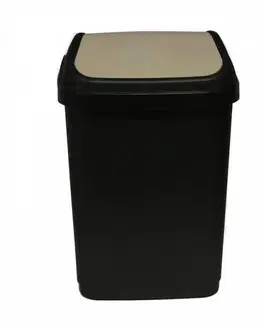 Odpadkové koše Kinekus Kôš na odpad preklápací 10 l, plastový, BIN, čierny
