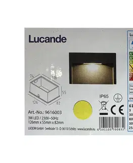 Svietidlá Lucande Lucande - LED Vonkajšie vstavané svietidlo MITJA LED/3W/230V IP65 
