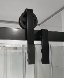 Sprchové dvere GELCO - VOLCANO BLACK obdĺžniková sprchová zástena 1800x900 L/P varianta GV1418GV3490