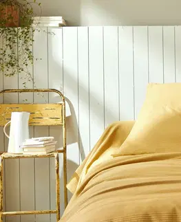 Prehozy Jednofarebná tkaná prikrývka na posteľ, bavlna