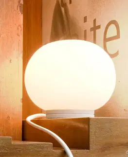 Lampy na nočný stolík FLOS FLOS Glo-Ball Basic Zero – biela stolná lampa