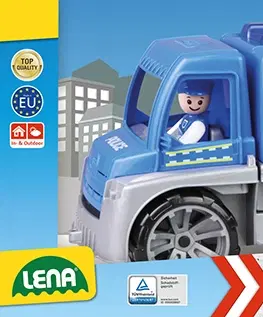 Hračky - autíčka LENA - Truxx Polícia, Okrasný Kartón