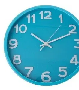 Hodiny Nástenné hodiny City blue, pr. 30,5 cm, plast