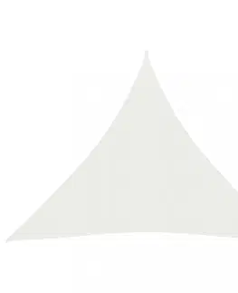 Stínící textilie Tieniaca plachta trojuholníková HDPE 3 x 3 x 3 m Dekorhome Hnedá