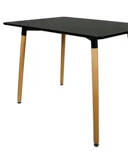 Jedálenské stoly Stôl Bergen 100 čierna