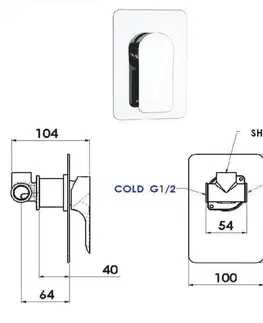 Kúpeľňové batérie HOPA - Podomietková sprchová batéria ARNO 30 BAREI30