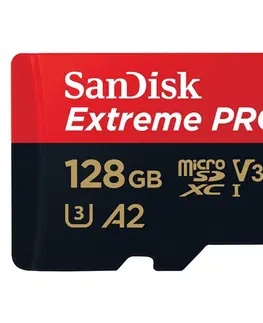 Pamäťové karty SanDisk Extreme PRO microSDXC 128 GB 200 MB/s s adaptérom