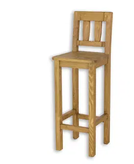 Barové stoličky Rustik barová stolička KT708, jasný vosk