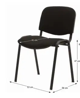 Konferenčné stoličky KONDELA Iso New konferenčná stolička čierna