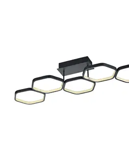 Stropne svietidla Moderné stropné svietidlo sivé vrátane LED 3-stupňového stmievania - Jetse