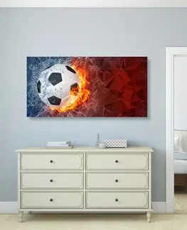 Abstraktné obrazy Obraz futbalová lopta