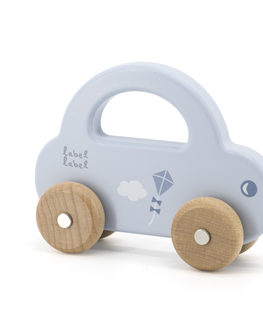 Drevené hračky LABEL-LABEL - Malé autíčko, modré