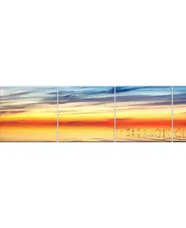 Dekoračné panely Sklenený panel 60/240 Lake-2 4-Elem