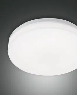 Vonkajšie stropné svietidlá Fabas Luce Vonkajšie stropné LED svetlo Trigo, snímač, biela