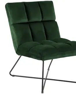 Stoličky do obývačky Kreslo Crate zelená