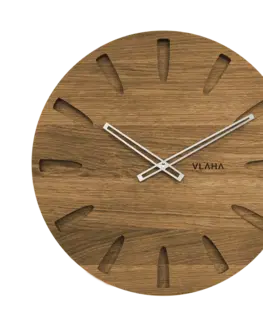 Hodiny Dubové hodiny Vlaha strieborné ručičky VCT1021, 45cm