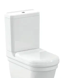 Kúpeľňa SAPHO - ANTIK WC kombi, zadný/spodný odpad, 37x63cm, biela AN360