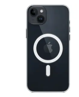 Puzdrá na mobilné telefóny Pudzro pre Apple iPhone 14 Plus s MagSafe, transparentná MPU43ZMA