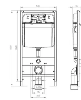 Kúpeľňa PRIM - Podomietkový systém pre WC mechanický bez tlačidla PRIM_20/0026