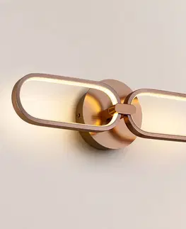 Nástenné svietidlá Schuller Valencia Nástenné LED svietidlo Colette, 2-pl. ružové zlato