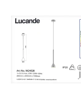 Svietidlá Lucande Lucande - Luster na lanku NORDWIN 1xGU10/35W/230V 