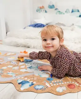 Korkové koberce Detský koberec autodráha, korkový koberec na hranie