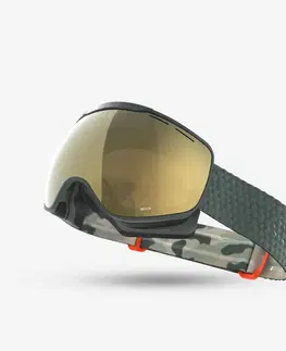 okuliare Lyžiarske a snowboardové okuliare G 900 S3 do pekného počasia kaki