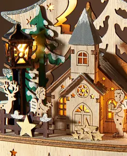 Drobné dekorácie a doplnky LED dekorácia Zimná dedina