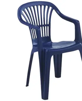 Záhradné plastové kreslá Záhradná stolička Scilla modrý