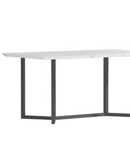 Jedálenské stoly Stôl Marmaris 2203 160X90X75 mramor/čierna