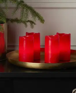 LED sviečky STAR TRADING Candle LED sviečky s diaľkovým ovládaním červené 4