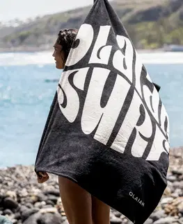 vodné športy Plážová osuška 145 × 85 cm Oli čierna