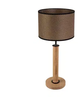 Lampy   7017400811552 - Stolná lampa BENITA 1xE27/60W/230V dub 