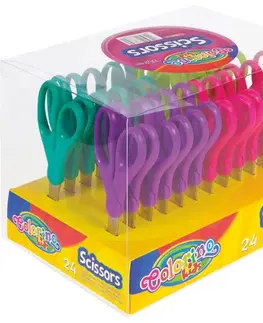 Hračky PATIO - Colorino detské nožničky 13,5 cm s meradlom 1ks