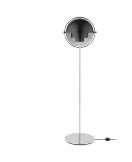 Stojacie lampy GUBI Stojacia lampa GUBI Multi-Lite výška 148 cm chróm/antracitová čierna