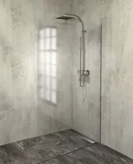 Sprchovacie kúty POLYSAN - ARCHITEX LINE sada pre uchytenie skla, podlaha a stena, max.š. 1200, čierna matná AXL2112B