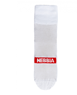 Pánske ponožky Vysoké ponožky Nebbia "EXTRA MILE" crew 103 White - 43-46