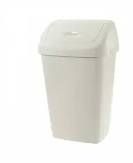 Odpadkové koše Kinekus Kôš na odpad preklápací 25 l, plastový 25l "Aurora" TONTARELLI, biely