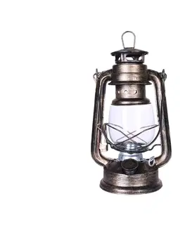 Záhradné lampy Brilagi Brilagi - Petrolejová lampa LANTERN 24,5 cm medená 