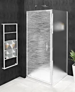 Sprchovacie kúty GELCO - SIGMA SIMPLY bočná stena, 700, sklo Brick GS4370